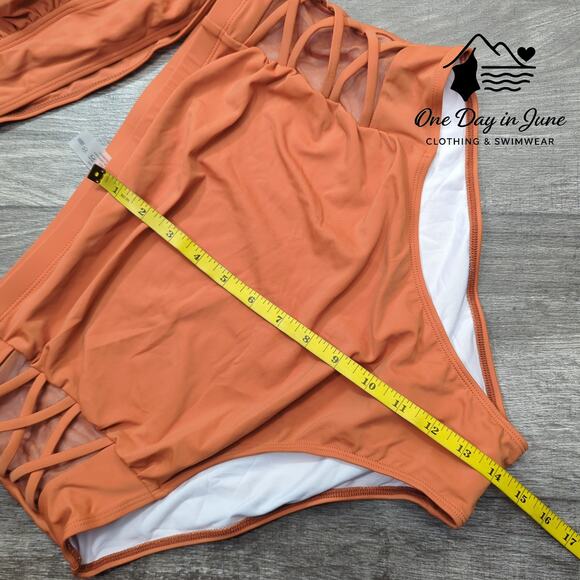 Yonique High Waist Bikini Swimsuit Size 18W - Picture 6 of 7